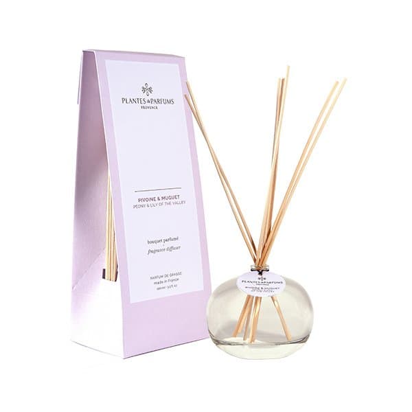 PLANTES&PARFUMS Namų kvapas su lazdelėmis "Pivoine&Muguet" 100ml