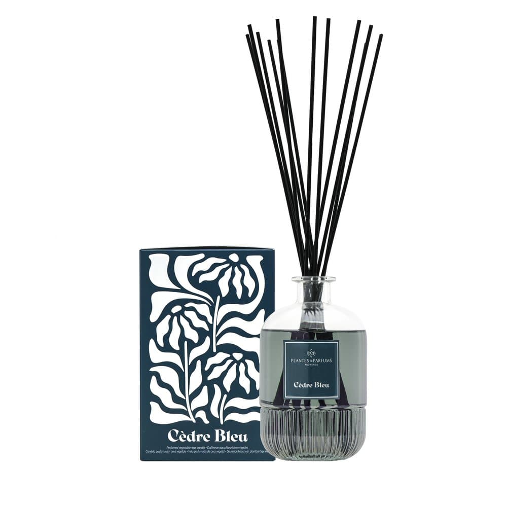 PLANTES&PARFUMS Namų kvapas su lazdelėmis "Cèdre Bleu" 450ml