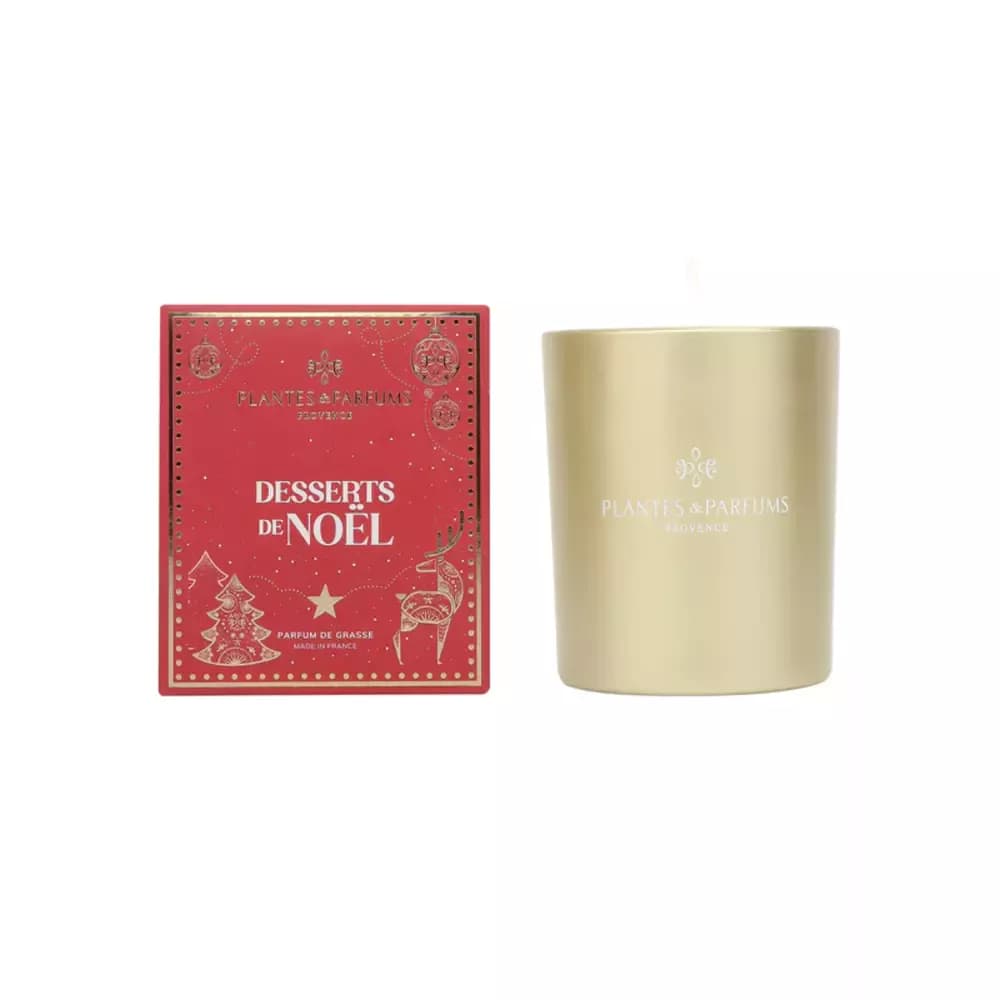 PLANTES&PARFUMS Augalinio vaško žvakė „Desserts de Noël“ 180g