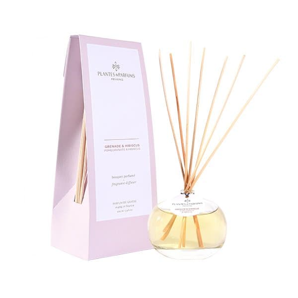 PLANTES&PARFUMS Namų kvapas su lazdelėmis "Grenade&Hibiscus" 100ml