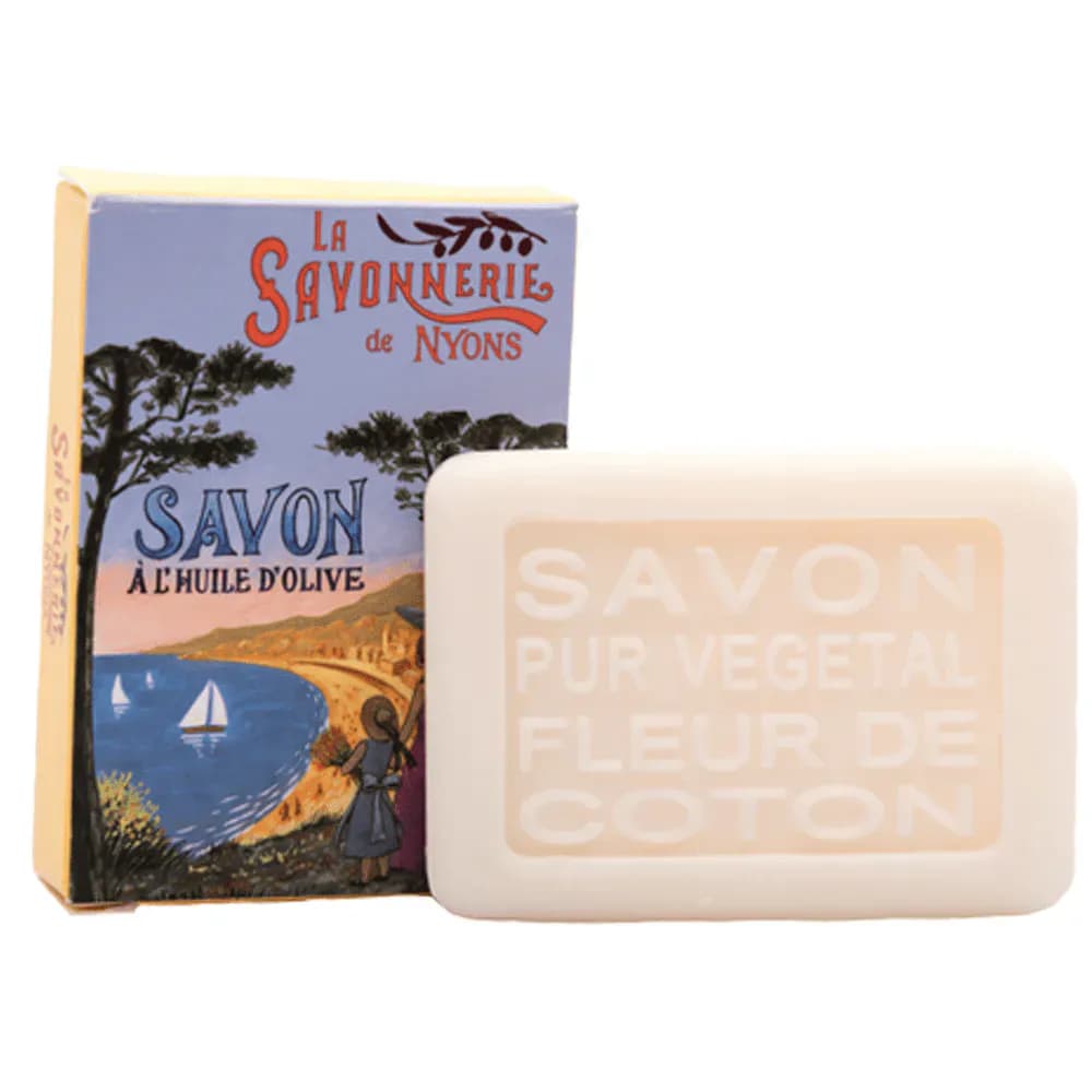LA SAVONNERIE DE NYONS Mini svečių muilas medvilnės gėlių kvapo 25g