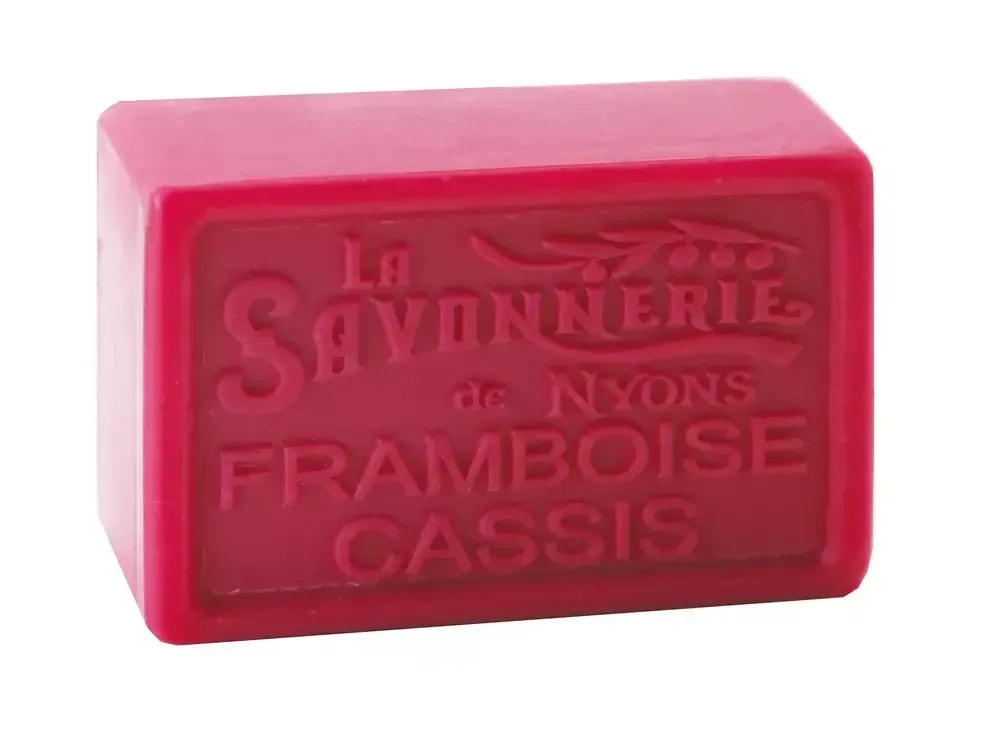 LA SAVONNERIE DE NYONS Raudonųjų uogų kvapo muilas "Framboise Cassis" 100 g