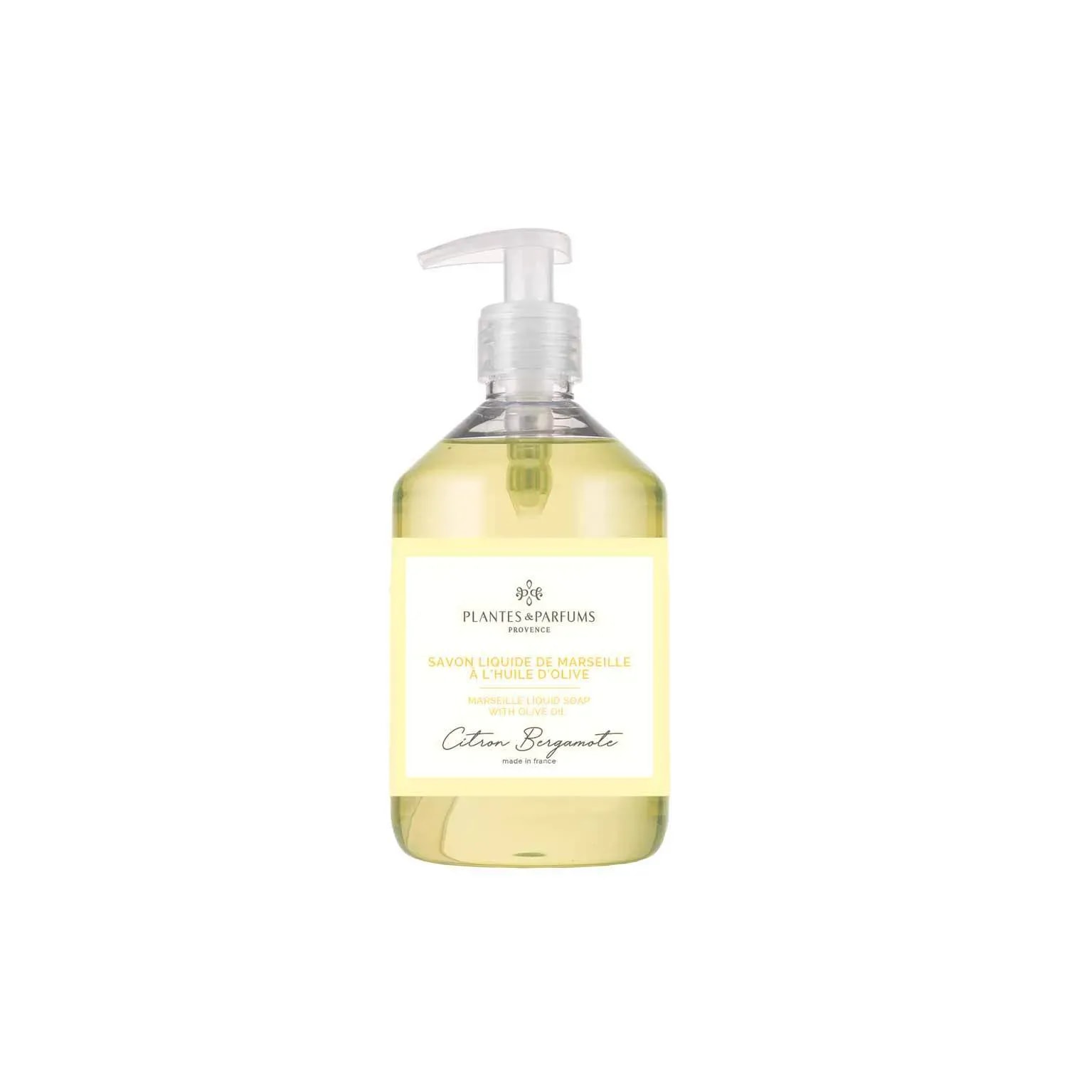 PLANTES&PARFUMS Skystas Marselio muilas "Citron Bergamote", 500 ml