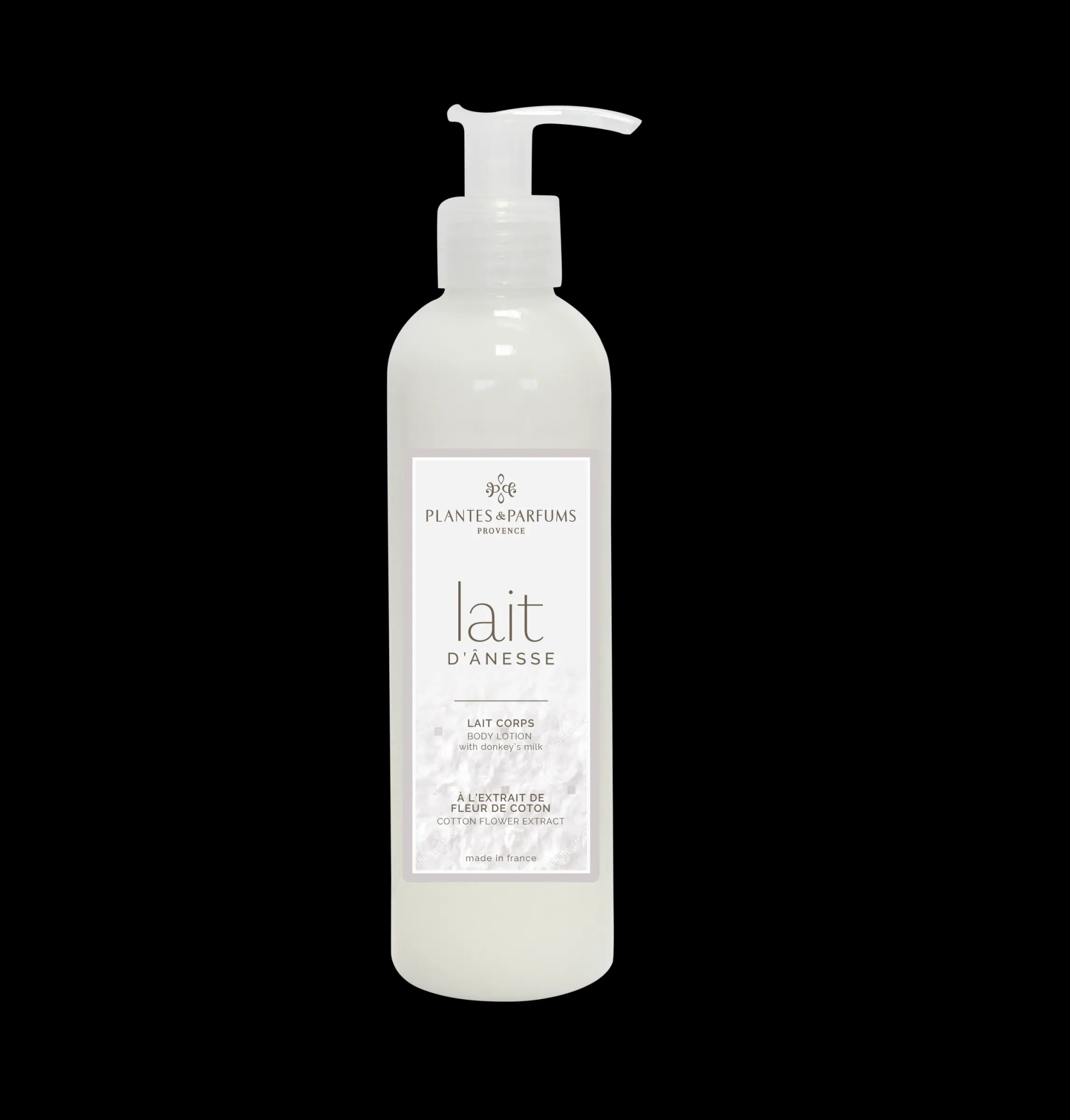 PLANTES&PARFUMS Kūno pienelis su asilės pienu ir medvilnės ekstraktu ''Extrait de Coton'', 250 ml