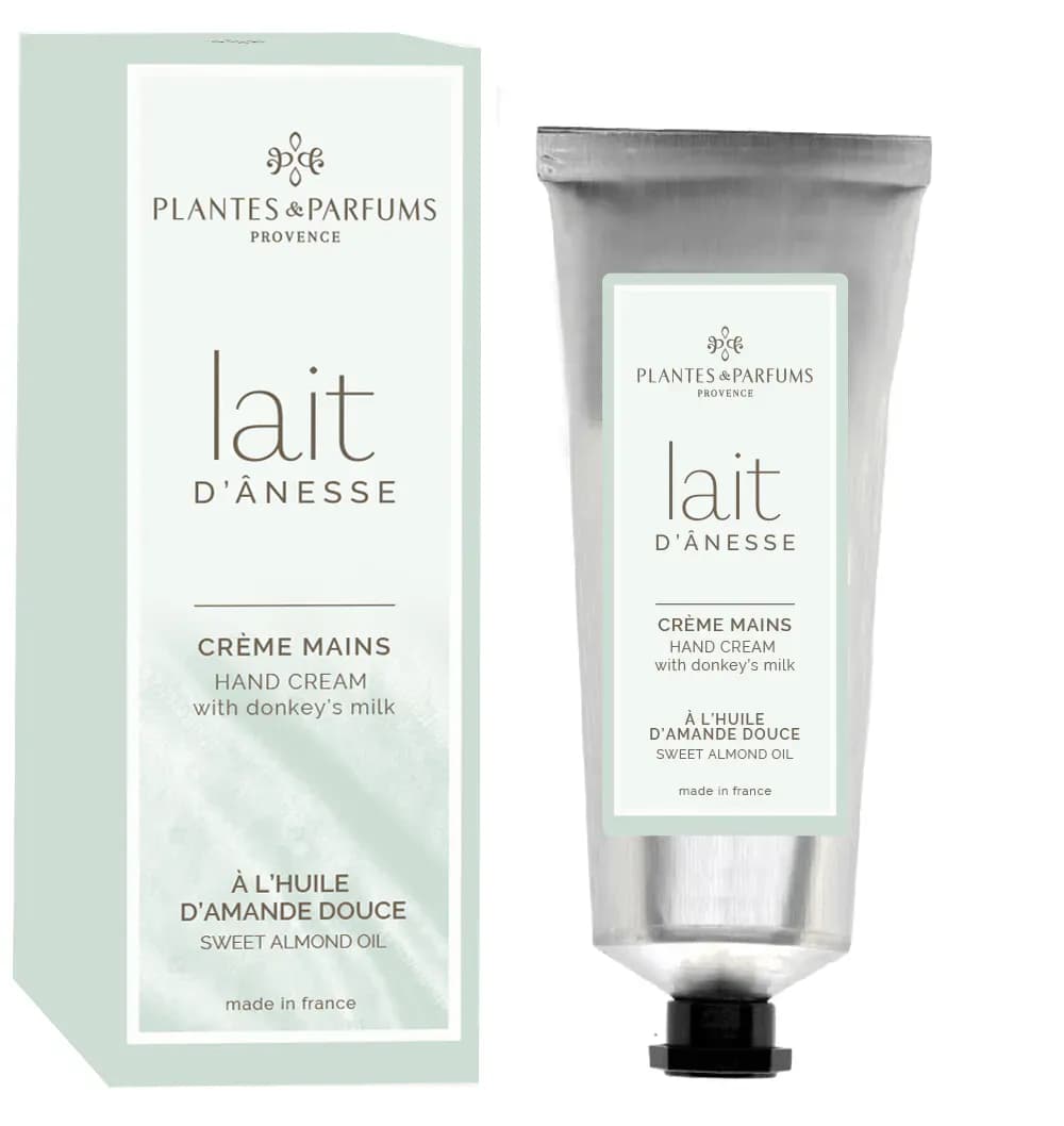 PLANTES&PARFUMS Rankų kremas su asilės pienu ir saldžiųjų migdolų aliejumi ''Amande Douce'', 75 ml