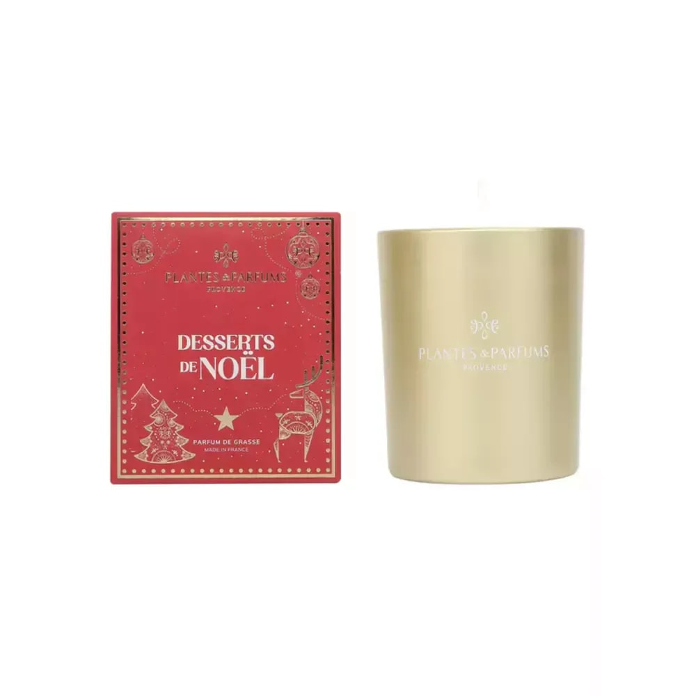 PLANTES&PARFUMS Augalinio vaško žvakė „Desserts de Noël“ 180g