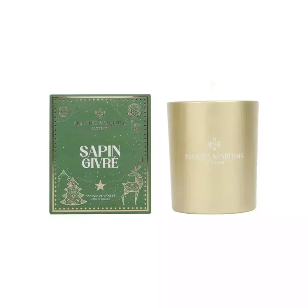 PLANTES&PARFUMS Augalinio vaško žvakė „Sapin Givré“ 180g
